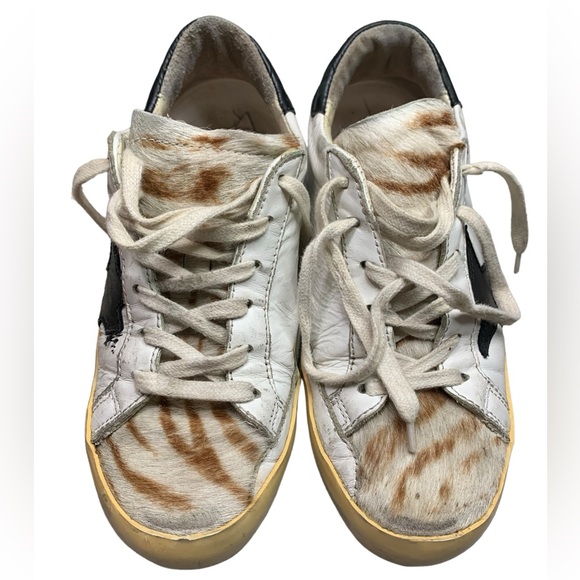 Golden Goose “Destroyed Zebra” pony hair sneakers - Picture 3 of 15